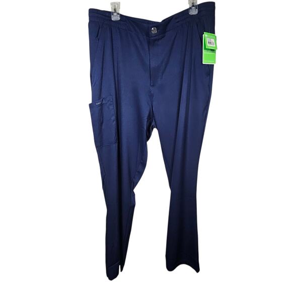 HH by Healing Hands Men's Ryan Zip Fly Slim Fit Scrub Pant in Navy Size XL NWT - Picture 2 of 13